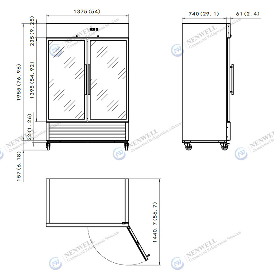 commercial deep freeze refrigerator